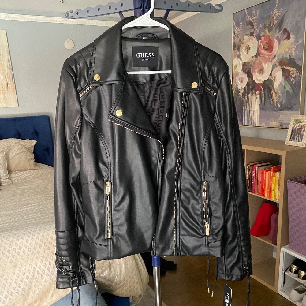 Guess Faux Leather Jacket